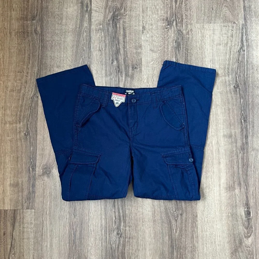NEW OshKosh Navy Blue Cargo Pants Sz 12